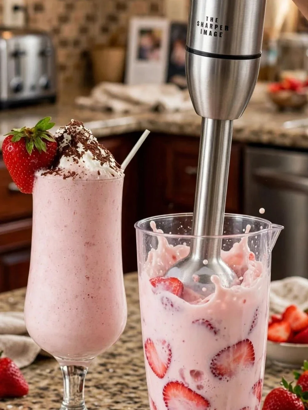 The Sharper Image 8-Piece Stainless Steel Immersion Hand Blender Set 200W NIB